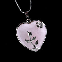 Load image into Gallery viewer, Natural Stone Heart Pendant
