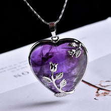 Load image into Gallery viewer, Natural Stone Heart Pendant
