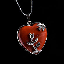 Load image into Gallery viewer, Natural Stone Heart Pendant
