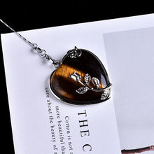 Load image into Gallery viewer, Natural Stone Heart Pendant
