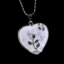 Load image into Gallery viewer, Natural Stone Heart Pendant
