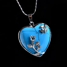 Load image into Gallery viewer, Natural Stone Heart Pendant
