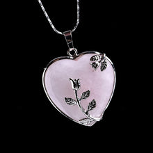 Load image into Gallery viewer, Natural Stone Heart Pendant
