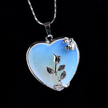 Load image into Gallery viewer, Natural Stone Heart Pendant
